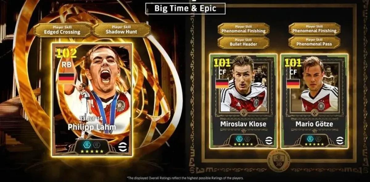 „eFootball 2026“ erweitert sein Angebot um das „Germany 2014 Epic Pack“ mit Klose und Götze