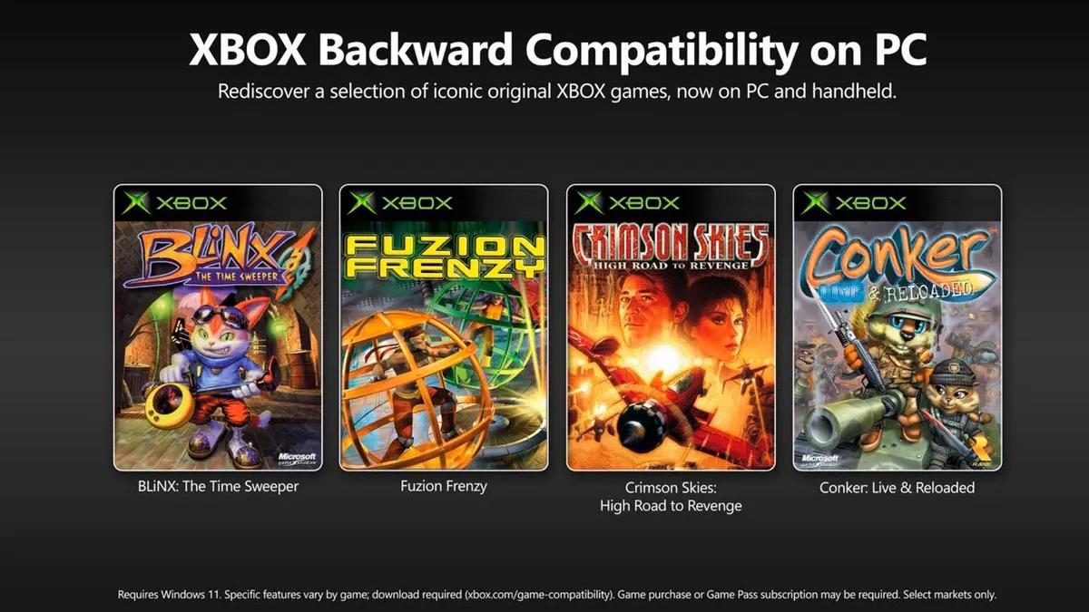 Xbox kündigt Abwärtskompatibilität auf dem PC an; vorerst sind vier Spiele verfügbar