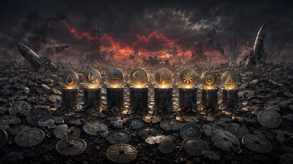 Nur 8 der 113 wichtigsten Altcoins, die seit 2024 auf den Markt gekommen sind, werden noch immer über ihrem Einführungspreis gehandelt