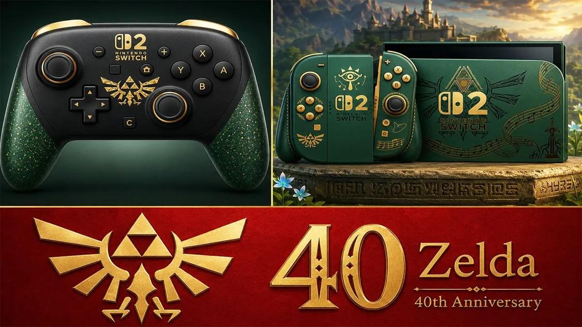 Nintendo plant spezielle Switch 2 und Pro Controller Editionen zum 40. Jubiläum von The Legend of Zelda