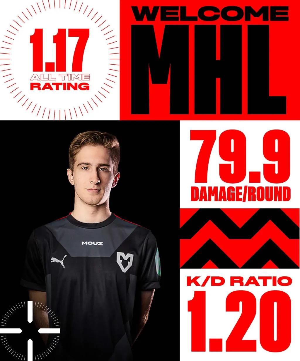 mhL wurde der neue Spieler MOUZ NXT