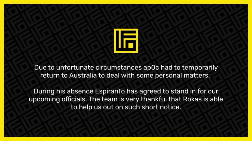 EspiranTo wird in den nächsten Turnieren um LookingForOrg spielen