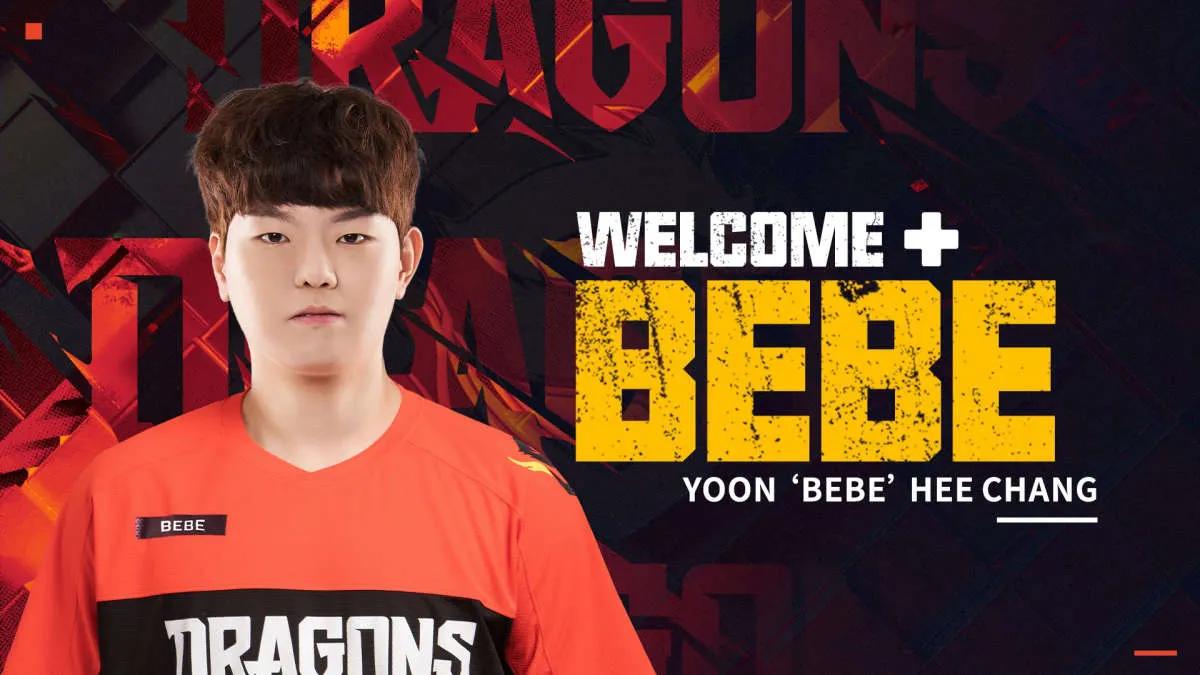 BeBe tritt Shanghai Dragons bei