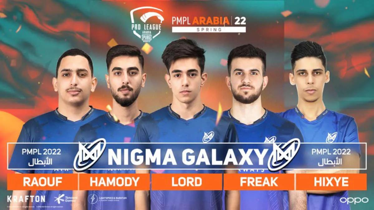 Nigma Galaxy wurde Champion PUBG Mobile Pro League - Arabia Spring 2022