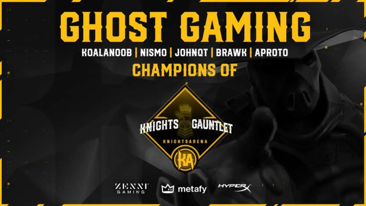 Ghost Gaming wurde der Gewinner von Knights Arena Monthly Gauntlet 2022: March