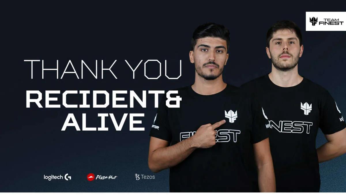 RECIDENT und ALIVE links Team Finest