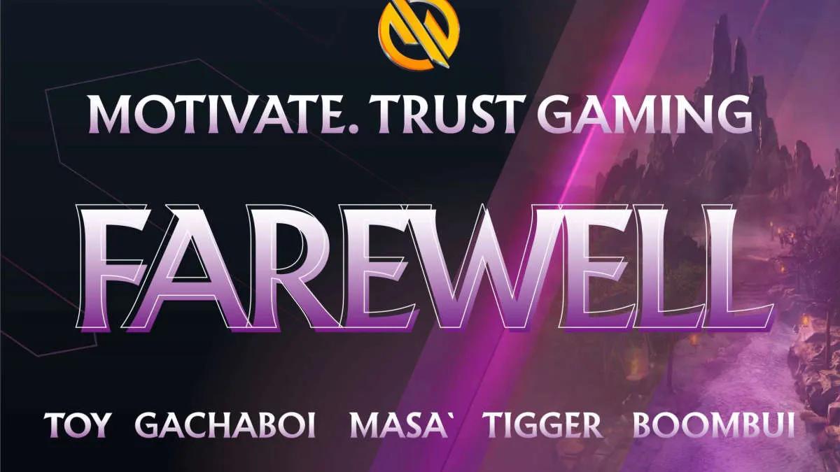 Motivate.Trust Gaming hat die Liste von Dota 2 aufgelöst