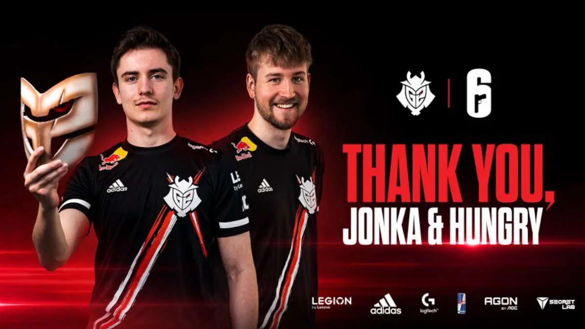 Jonka und Hungry links G2 Esports