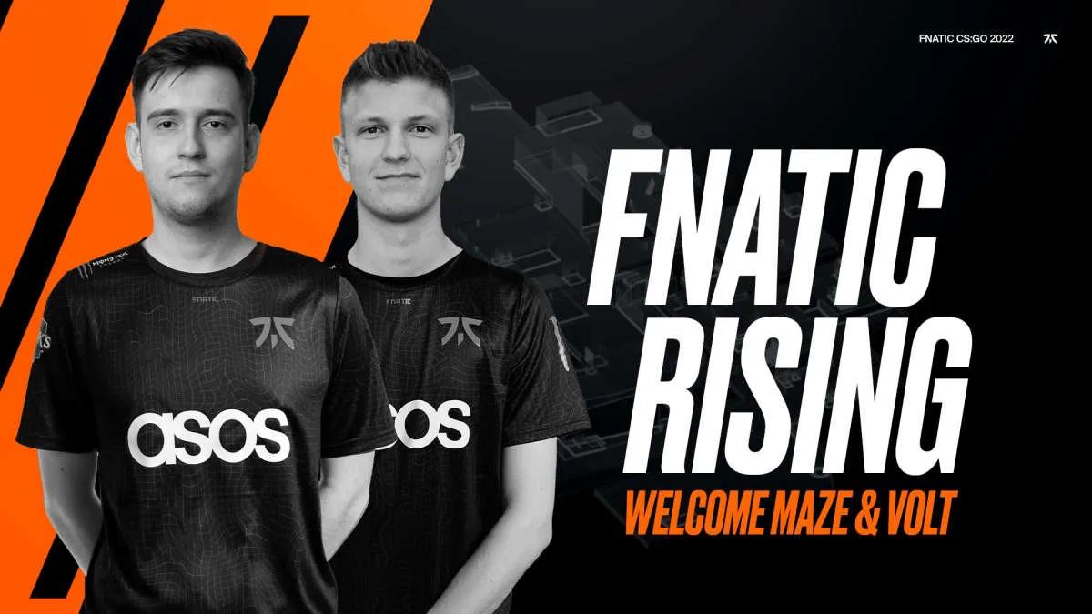 Maze und Volt sind fnatic Rising beigetreten