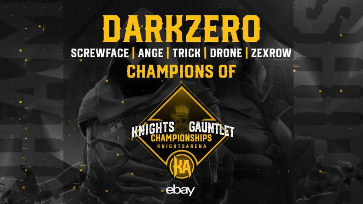 DarkZero Esports wurde der Gewinner von Knights Gauntlet 2022: Championship