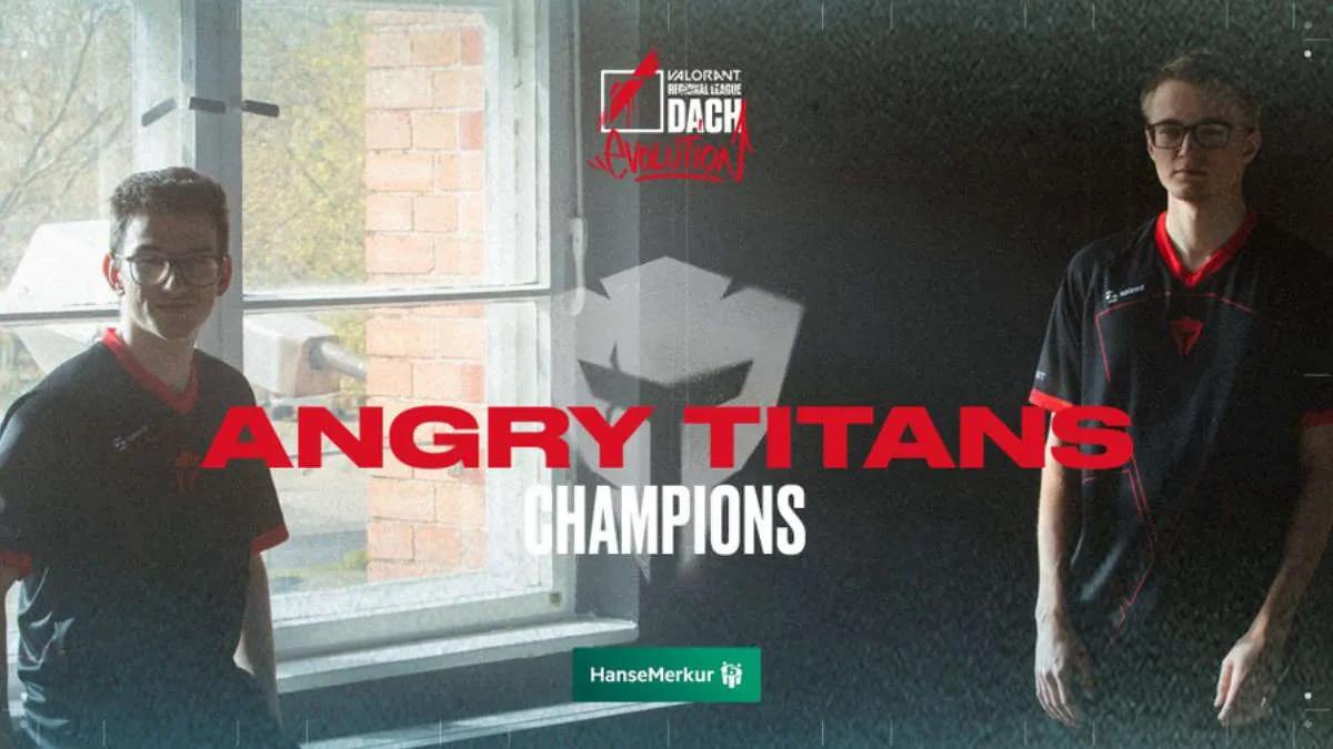 Angry Titans wurde Meister VALORANT Regional Leagues 2022 DACH: Evolution Stage 2