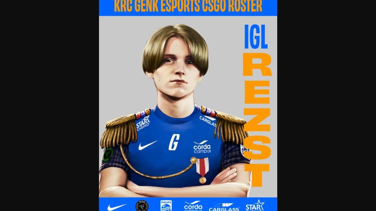 KRC Genk Esports signierte CS:GO-Liste