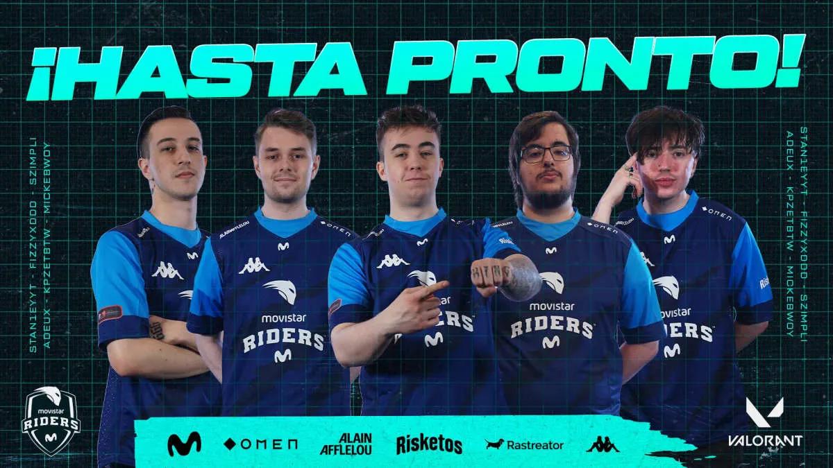 Movistar Riders löst die Komposition bei VALORANT auf