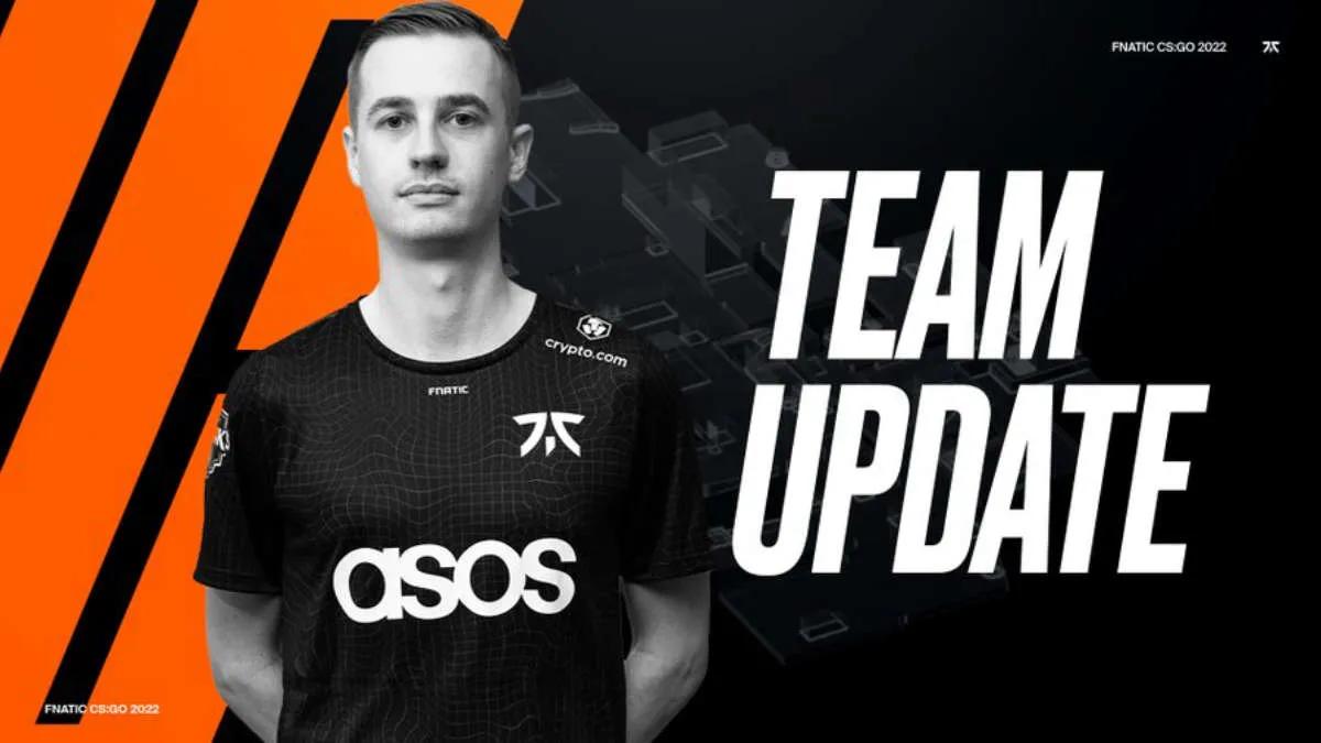 FASHR wurde der fünfte Spieler fnatic