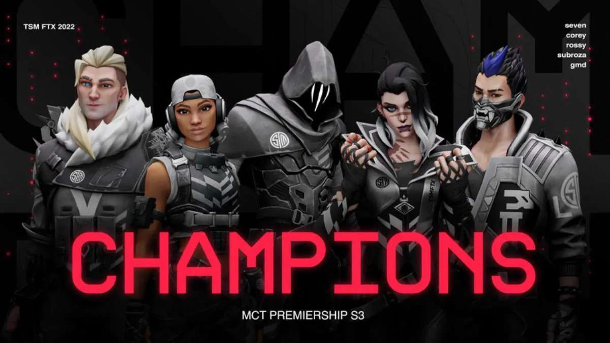 TSM wurde der Gewinner MCT - MEL Valorant Premiership - Season 3 Playoffs