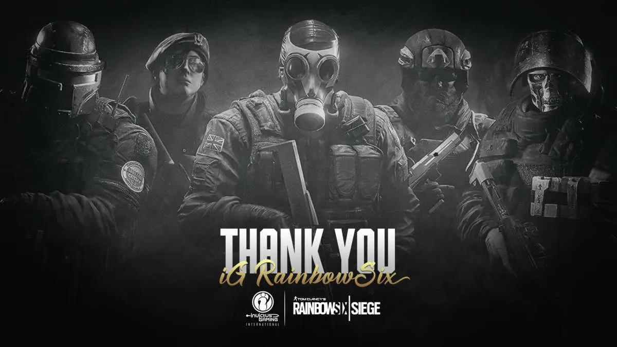 Invictus Gaming International löst die Komposition bei Rainbow Six auf