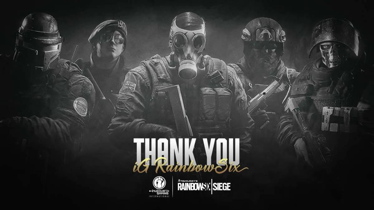 Invictus Gaming International löst die Komposition bei Rainbow Six auf