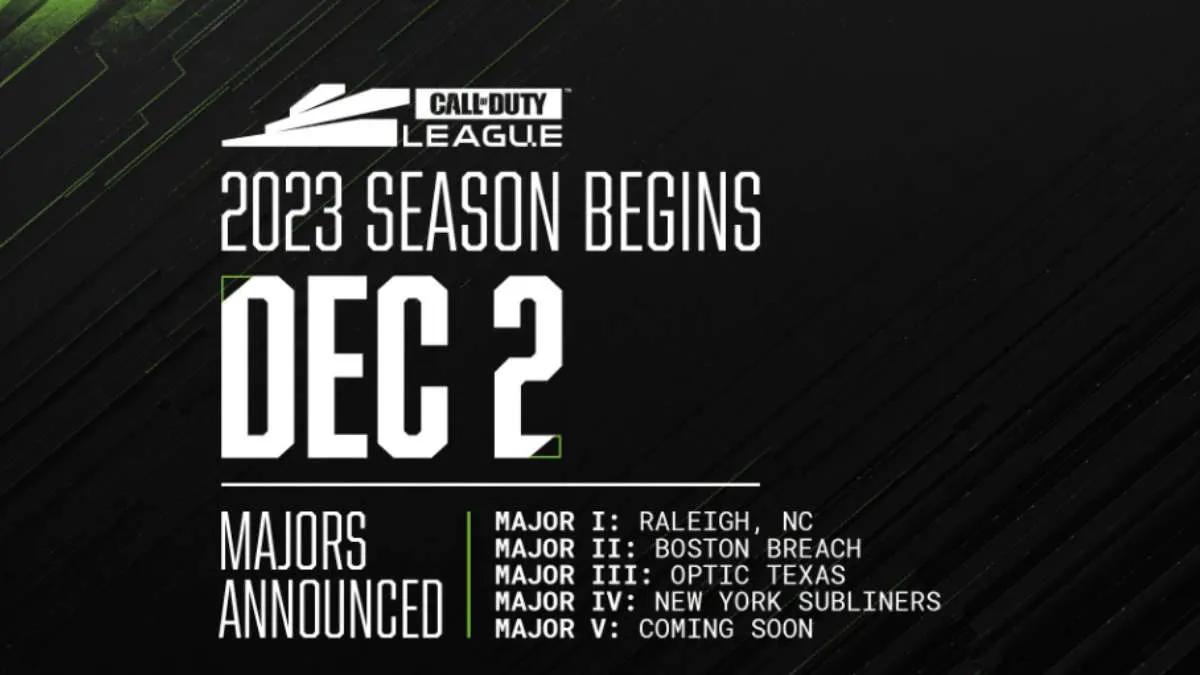 Die Saison Call of Duty League 2023 beginnt am Freitag, den 2. Dezember