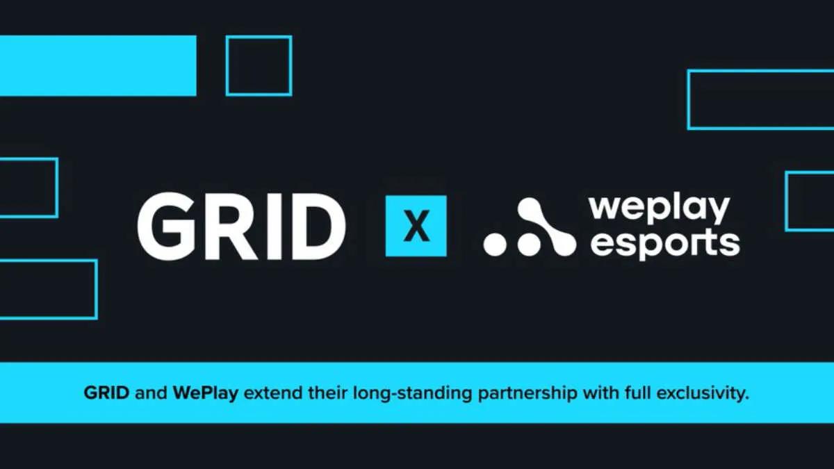 GRID erneuert Partnerschaft mit WePlay Esports