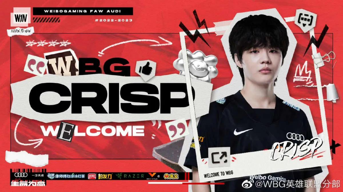 Crisp wird ein Spieler Weibo Gaming