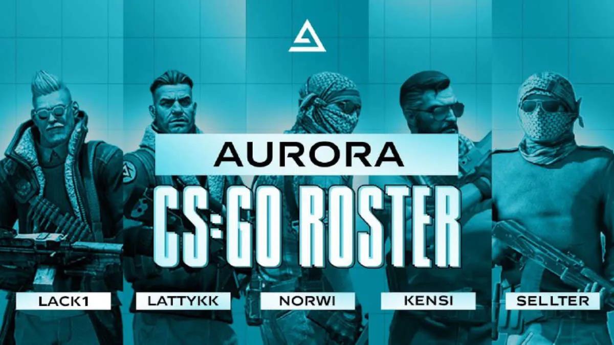 Aurora Gaming präsentierte die aktualisierte CS:GO-Liste