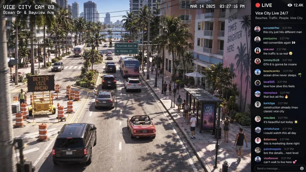 Die Nutzer haben eine neue Idee fürs Marketing von GTA 6 vorgeschlagen – Rund-um-die-Uhr-Überwachungskameras in Vice City