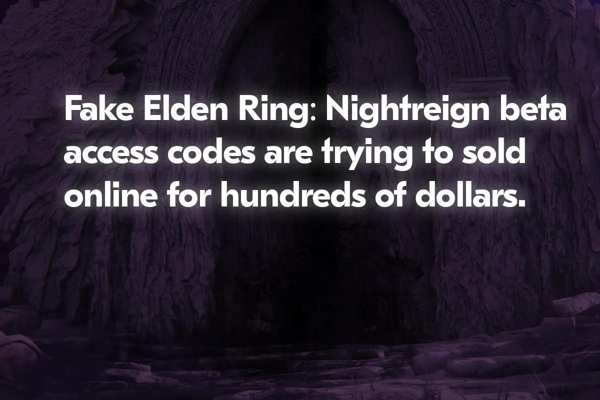 Elden Ring: Nightreign Beta-Zugangs-Codes werden bei eBay für 400 GBP angeboten