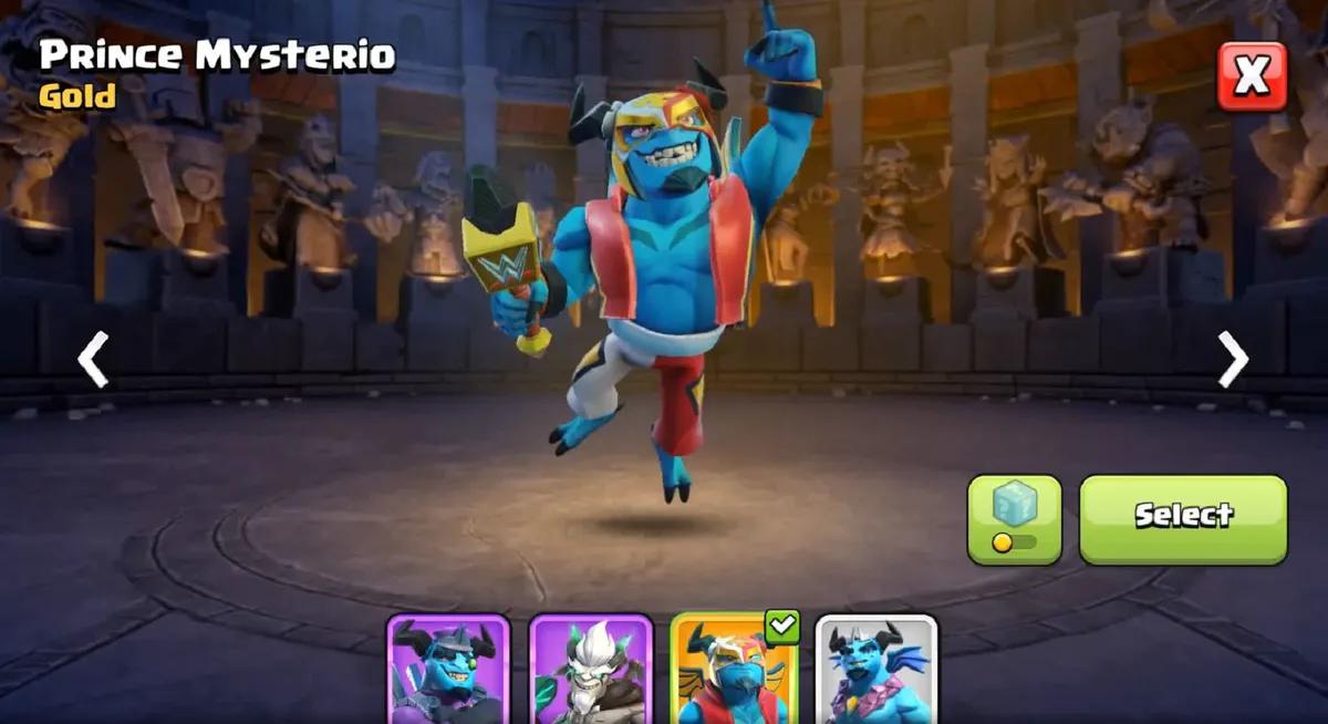 Clash of Clans x WWE: Prince Mysterio ist Headliner der Gold Pass-Saison im April 2025