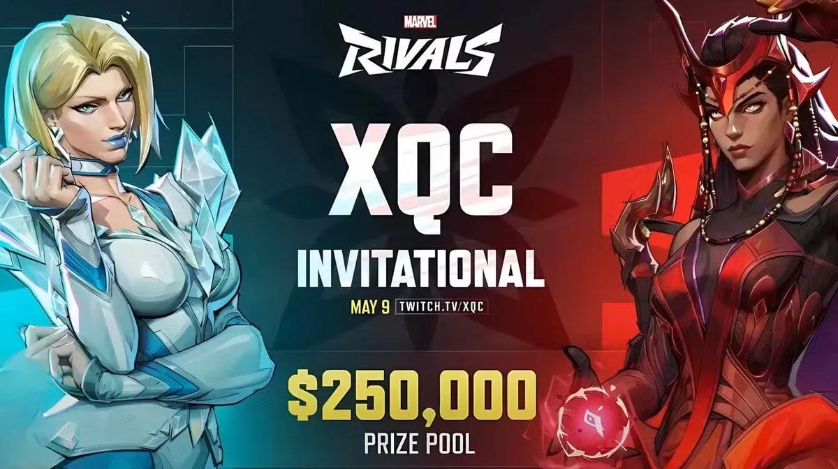 xQc kündigt ein $250.000 Marvel Rivals-Turnier für den 9. Mai an