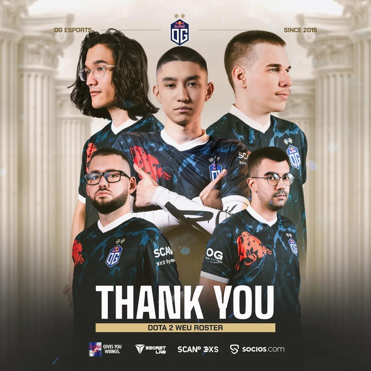 OG löst Dota2-Kader auf