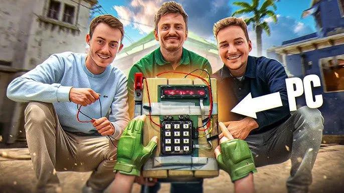 apEX erhält einen individuell gestalteten PC im Counter-Strike-Bomben-Design.