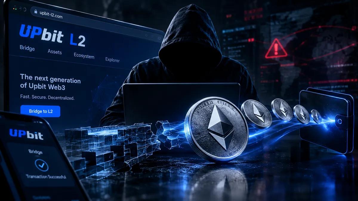 Betrüger bauten einen gefälschten Upbit L2-Account und stahlen ETH im Wert von 2 Millionen US-Dollar.