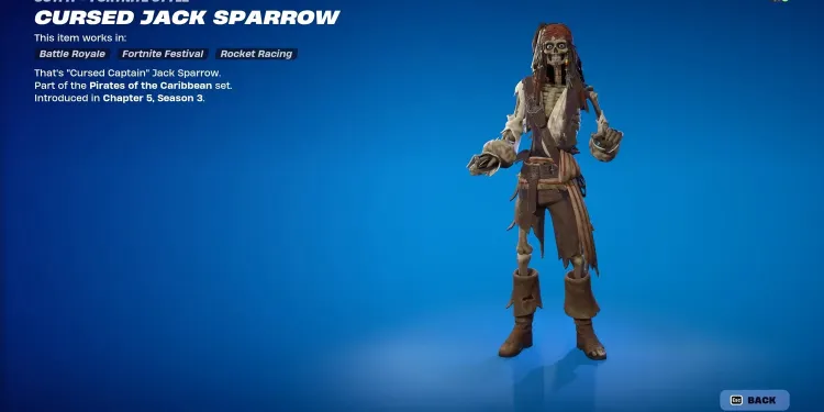 Ranking the New Pirates of the Caribbean Skins in Fortnite 3