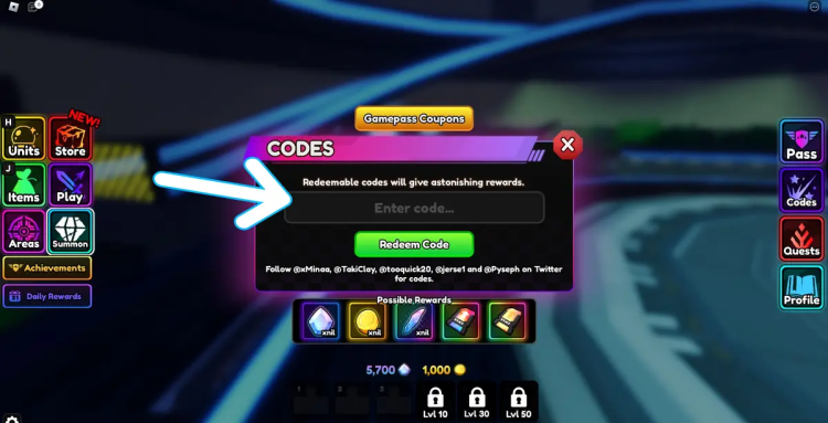 Roblox Anime Vanguards Codes Mai 2025 2