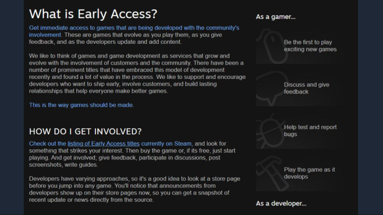 Steam Early Access ist nicht mehr das, was es einmal war – Warum es möglicherweise scheitert The Game 2