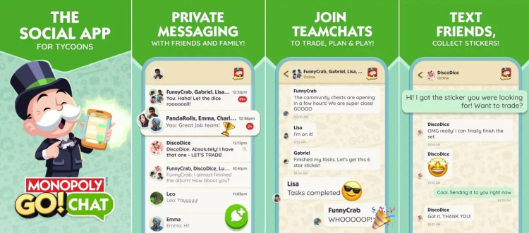 Scopely stellt MONOPOLY GO! Chat vor – eine neue Möglichkeit für Spieler, sich zu vernetzen 1