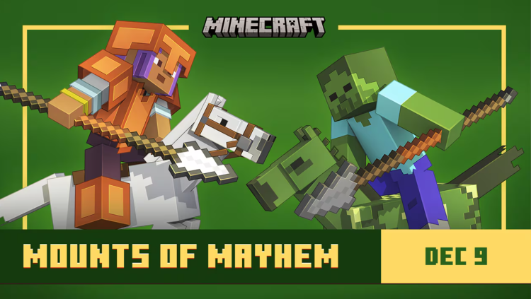 Minecraft bestätigt Veröffentlichung des Mounts of Mayhem-Updates 2 Anfang Dezember.