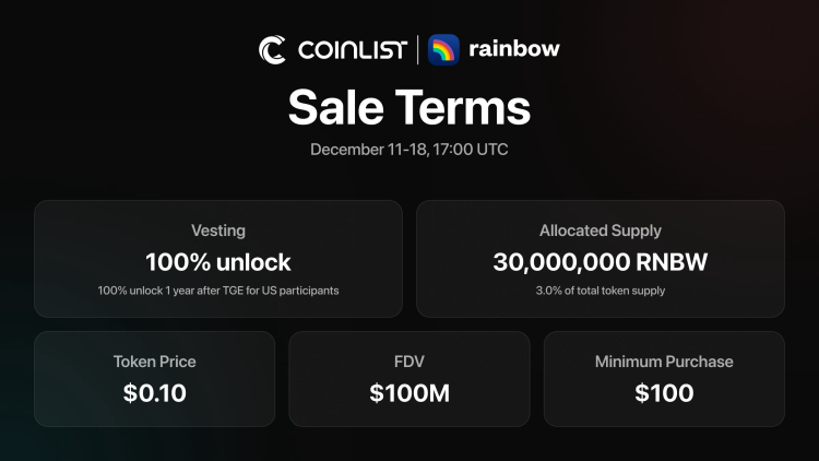CoinList Launches Rainbow ICO 1