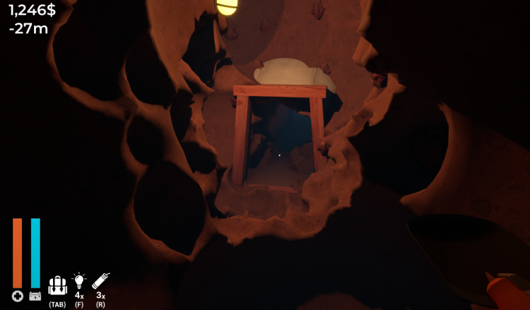 Ein Spiel über das Graben eines Lochs findet Schrecken und Ruhe in einem Hinterhofabstieg 1