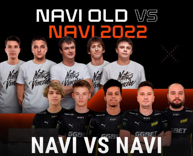 Es wird ein Showmatch zwischen dem legendären Kader von NAVI OLD und NAVI 2022 geben. Foto 1