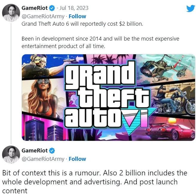 Rockstar Aims for History with Grand Theft Auto 6 - Rumored $2 Billion Budget Sets New Record. Photo 1